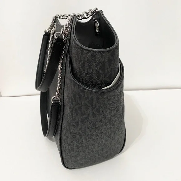 🆕☑️NEW☑️MK chain shoulder tote bag/shoulder bag🆕black - Picture 5 of 9